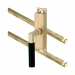 Kruk-espagnolet Bauhaus ebben Links Messing Antiek Inclusief 2 Stangen