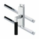 Kruk-espagnolet Bauhaus ebben Links Glans Chroom Inclusief 2 Stangen