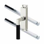 Kruk-espagnolet Bauhaus ebben Links Glans Nikkel Inclusief 2 Stangen