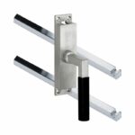 Kruk-espagnolet Bauhaus ebben Rechts Mat Nikkel Ongelakt Inclusief 2 Stangen