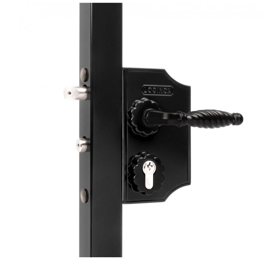 Sierpoortslot opbouw voor 40 tot 60 mm profielen zwart