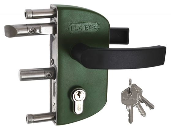 LOCINOX Poortslot opbouw voor 40 mm profielen groen