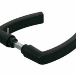 Deurkruk voor poortsloten zwart polyamide