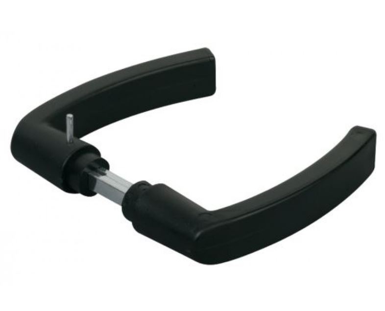 Deurkruk voor poortsloten zwart polyamide