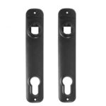 Afdekplaat PC92 voor insteeksloten zwart 2 stuks