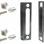 Slotvanger voor poorten zwart