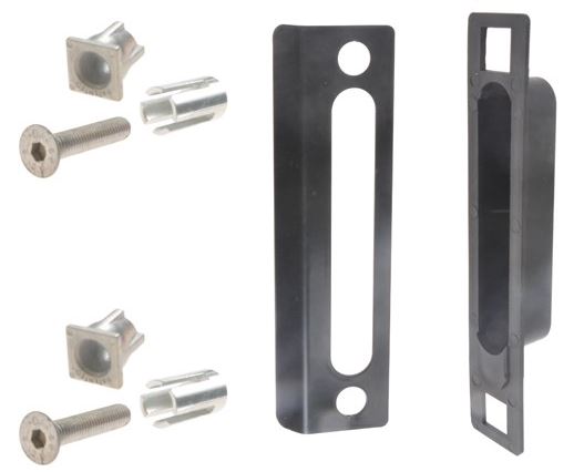 Slotvanger voor poorten zwart