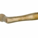 Deurkruk Linea messing antiek