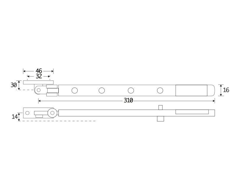 Uitzetijzer Dual glans nikkel