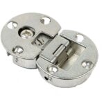 Klepscharnier 180° voor houten deuren Ø35x12mm vernikkeld