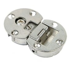 Klepscharnier 180° voor houten deuren Ø35x12mm vernikkeld