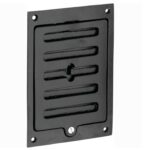 Luchtrooster Gent rechthoek afsluitbaar ijzer zwart