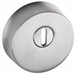 SKG3 Veiligheidsrozet voor oplegsloten met rondcilinder en kerntrekbeveiliging mat chroom