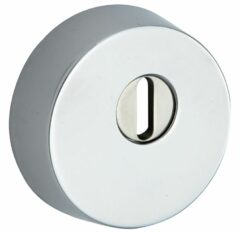 SKG3 Veiligheidsrozet voor oplegsloten met rondcilinder en kerntrekbeveiliging glans chroom