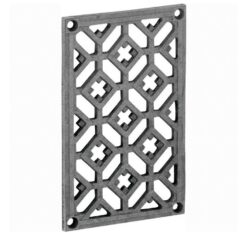 Luchtrooster Versailles 16x10cm ijzer blank