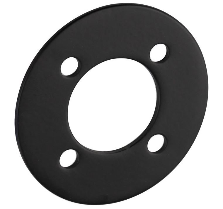 Smetplaat tbv SKG3 cilinderrozet voor oplegslot mat zwart