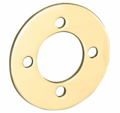 Smetplaat tbv SKG3 cilinderrozet voor oplegslot messing PVD