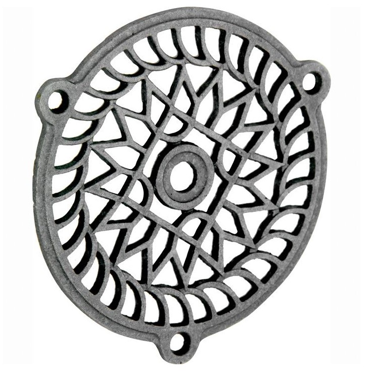 Luchtrooster Versailles 11cm ijzer blank