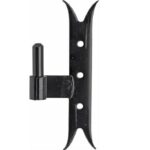 Plaatduim DIN Re zwaluwstaart 190mm ijzer zwart