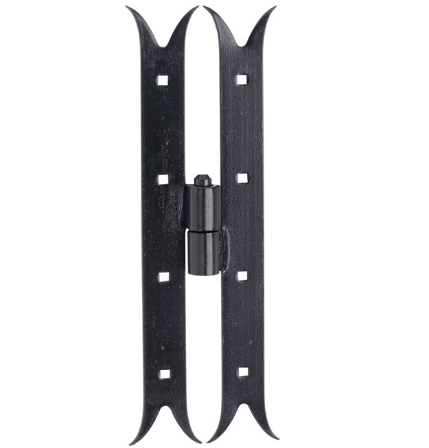 Paumelle Zwaluw DIN rechts 350mm ijzer zwart