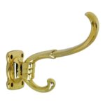 Hoedhaak Ross messing gelakt