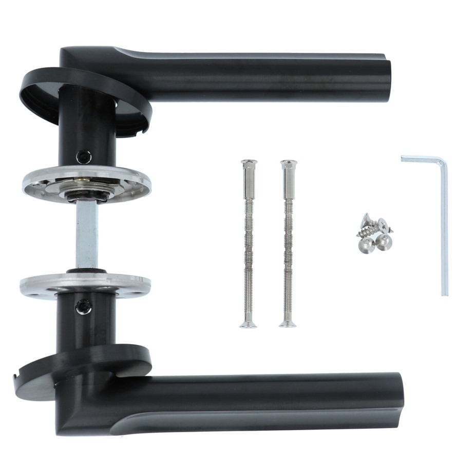 Deurkruk ECLIPSE DR103-G op rozet PVD mat zwart