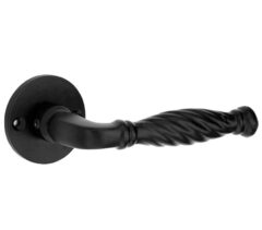 Deurkruk op rozet Tours ijzer zwart