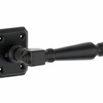 Deurkruk op rozet Arlon ijzer zwart