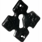 Sleutelplaatje Ruit ijzer zwart