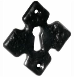 Sleutelplaatje Ruit ijzer zwart