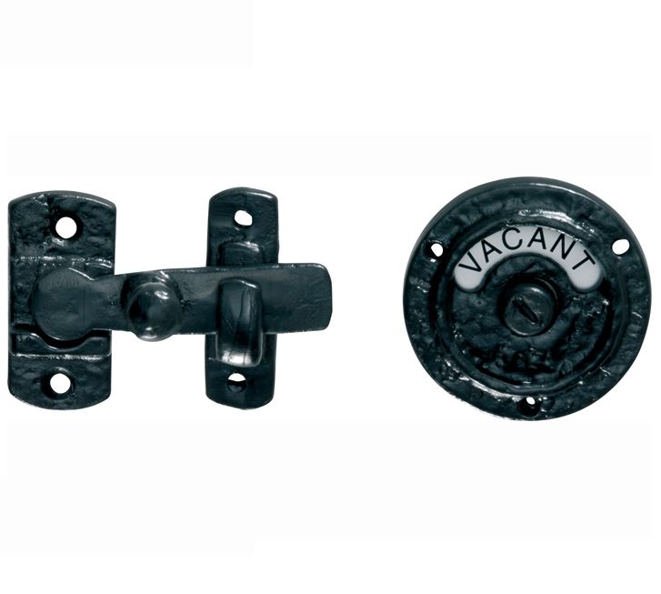 WC-overslag Oxford ijzer zwart