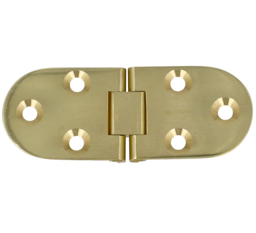 Klepscharnier ovaal 30x80 mm messing