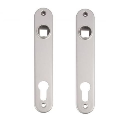 Afdekplaat PC92 voor insteeksloten RVS 2 stuks