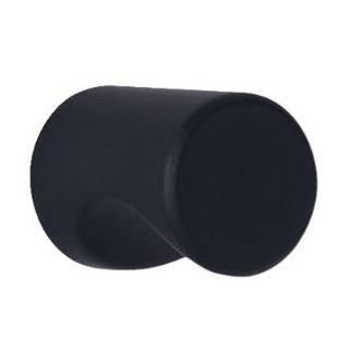 Knop rond 22 mm zwart