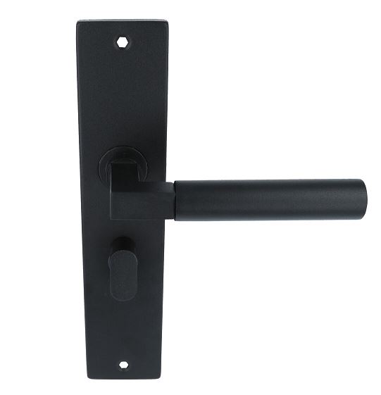 Deurkruk Bauhaus Massief Zwart Op Schild WC63/8