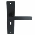 Deurkruk Basis Vierkant Zwart Op Schild SL56