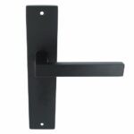 Deurkruk Basis Vierkant Zwart Op Schild Blind