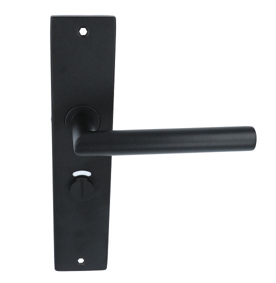 Deurkruk Basis Rond Zwart Op Schild WC63/8