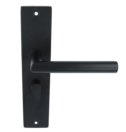 Deurkruk Basis Rond Zwart Op Schild WC63/8