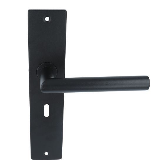 Deurkruk Basis Rond Zwart Op Schild SL56