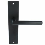 Deurkruk Basis Rond Zwart Op Schild Blind