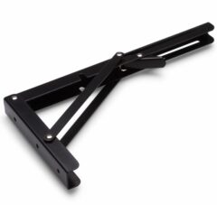 Luxe vouwdrager 200x110 mm zwart gelakt