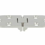 Klepscharnier ovaal 81 x 35 x 2,5 mm nikkel