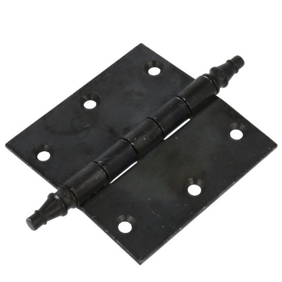 Deurscharnier 89 x 89 mm, ijzer zwart vaastoren
