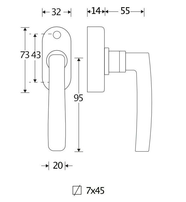 Draaikiepgarnituur Berlin ijzer zwart