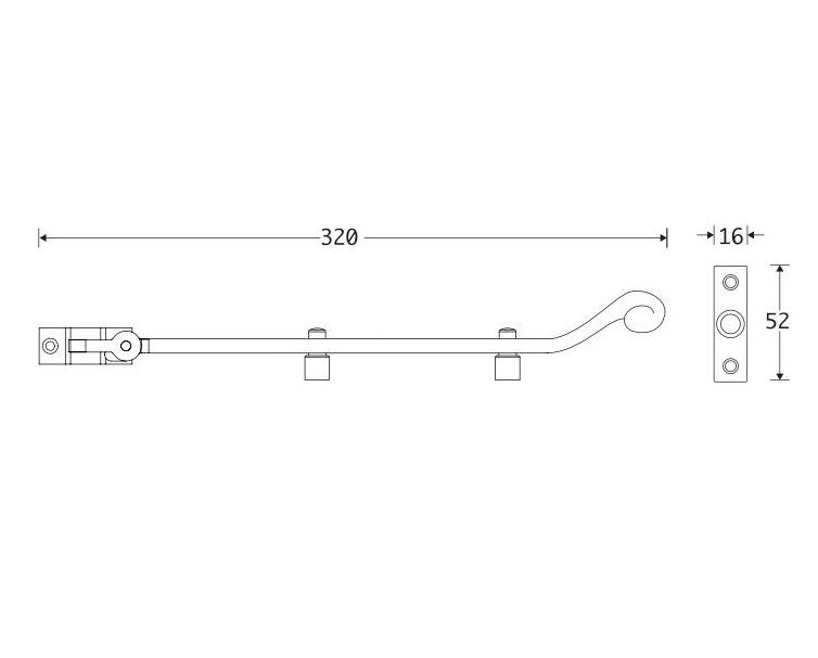 Uitzetijzer Coventry ijzer zwart