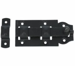 Starx rolschuif met ronde knop en sluitlus 100 mm zwart
