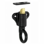 Raamknip Oxford met sluitplaat ijzer zwart