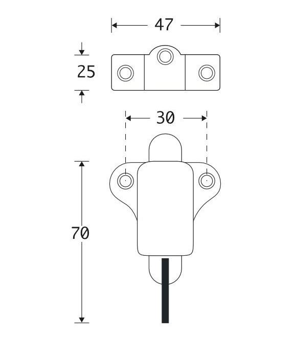 Raamknip Oxford met sluitpot ijzer zwart