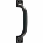 Deurgreep Hamburg groot 152mm ijzer zwart